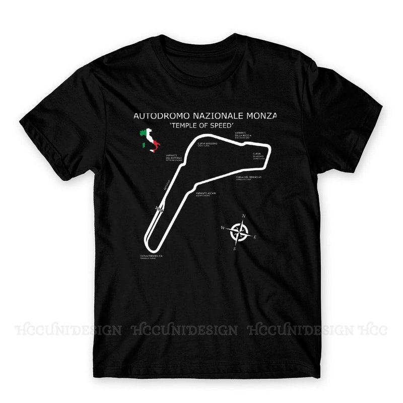 Monza Track Layout Cotton T-Shirt