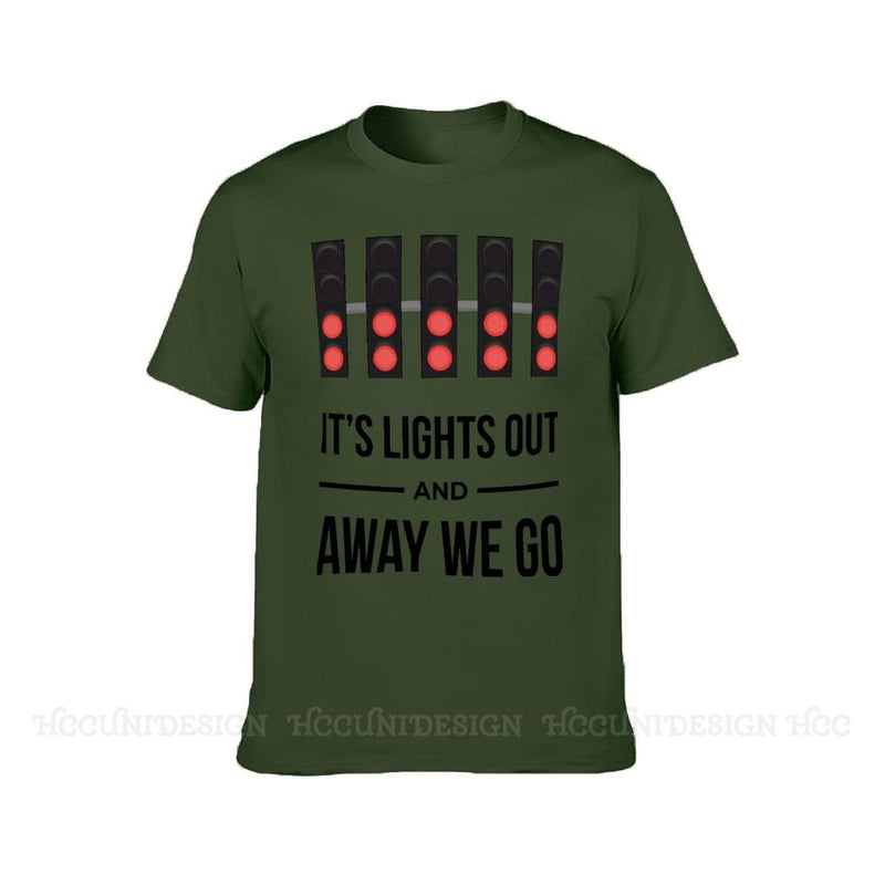It's Lights Out And Away We Go Cotton T-Shirt